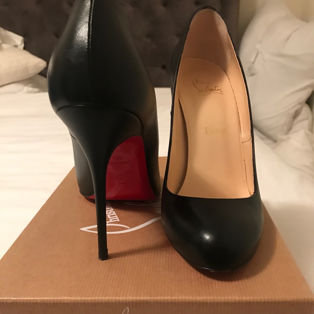 Christian Louboutin black pumps.  Size 40.